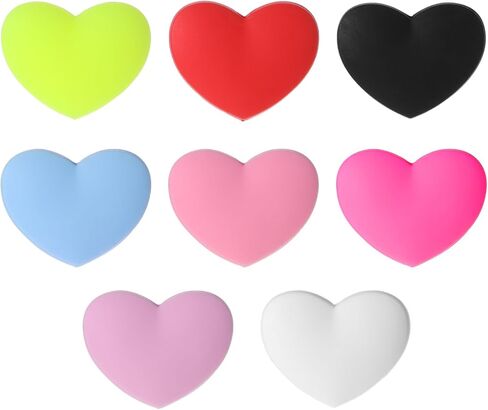 8 قطع من ممتص صدمات مضرب التنس، مضاد للانزلاق، أداة ترطيب الاهتزاز من السيليكون الملون للمضرب، ملحقات صالة الألعاب الرياضية للرجال والنساء in Kuwait