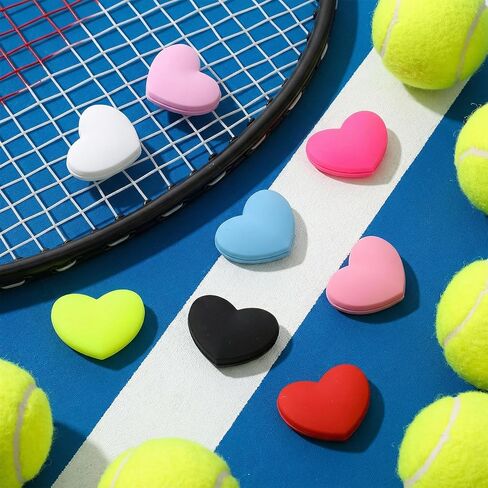 8 قطع من ممتص صدمات مضرب التنس، مضاد للانزلاق، أداة ترطيب الاهتزاز من السيليكون الملون للمضرب، ملحقات صالة الألعاب الرياضية للرجال والنساء in Kuwait