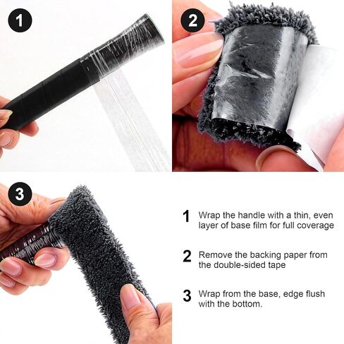 مجموعة شريط منشفة التنس WAKALALA 3 في 1 | قبضة طويلة للغاية من القطن مضادة للانزلاق بطول 16.4 قدمًا لمضارب التنس وكرة الريشة | الحد الأقصى لامتصاص العرق وتقليل الصدمات in Kuwait