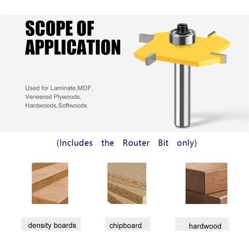 1 قطعة 4 حافة T-نوع الشق القاطع 8X51X4mm ، أداة طحن ذات رأس كروي من الصلب التنغستن لتقليم الخشب in Kuwait