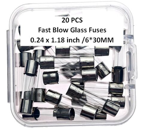 3.5A, 3.5A Fuse, 3.5A250V, Fast Blow Glass Fuse 6 * 30MM(20pcs) in Saudi Arabia