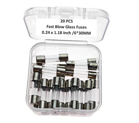 3.5A, 3.5A Fuse, 3.5A250V, Fast Blow Glass Fuse 6 * 30MM(20pcs) in Saudi Arabia