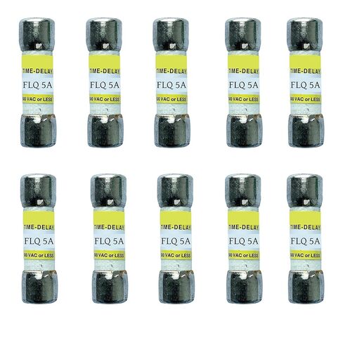 10-Pack New FLQ-5A FLQ 5A 500Vac Time Delay Fuse,FLQ-5 Time-Delay Cartridge Fuses in Kuwait