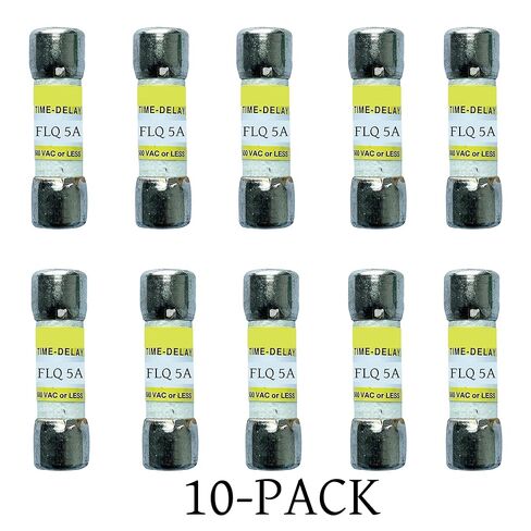 10-Pack New FLQ-5A FLQ 5A 500Vac Time Delay Fuse,FLQ-5 Time-Delay Cartridge Fuses in Kuwait