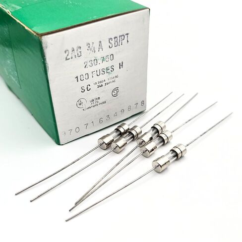 10pcs Littelfuse 2AG 750mA 3/4A .75 Amp Pigtail Axial Slow Blow Time Delay Fuses 250V (5mm x 15mm) in Saudi Arabia