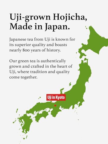 مسحوق كيوهاياشيا هوجيتشا، كيوتو أوجي، مسحوق لاتيه الشاي الأخضر المحمص الياباني، قليل الكافيين (60 جم ​​/ 2.1 أونصة) in Kuwait