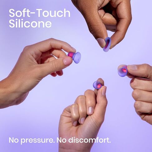 Manta Sleep Earplugs – Engineered for Maximum Side-Sleep Comfort, Reusable Ear Plugs for Noise Reduction, Includes 5 Sizes for a Perfect Fit, Stays in Place All Night in Kuwait