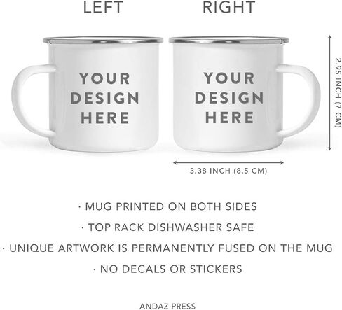 Andaz Press Stainless Steel Campfire Coffee Mugs Gift Set, I Am Weird, I Love Weird, 2-Pack, Girlfriend Boyfriend Cute Couple Gifts, Metal Enamel Campfire Camp Cup, Includes Gift Box in Saudi Arabia