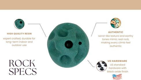 Everett & Avery Co. Premium Rock Climbing Holds - Rock Climbing Wall for Kids Inside - Rock Wall Climbing Holds Kids - Indoor Rock Climbing Wall for Kids in Saudi Arabia