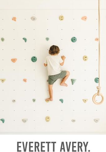 Everett & Avery Co. Premium Rock Climbing Holds - Rock Climbing Wall for Kids Inside - Rock Wall Climbing Holds Kids - Indoor Rock Climbing Wall for Kids in Saudi Arabia