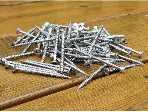 براغي لوح الأرضية من ستار درايف مع أجنحة، صندوق 1 رطل، تقريبًا. 37 قطعة - 1/4 بوصة × 2-1/2 بوصة براغي ذاتية اللصق، تشكيل خيط مقاوم للحرارة والتآكل والتآكل للأرضيات والإصلاح in Kuwait