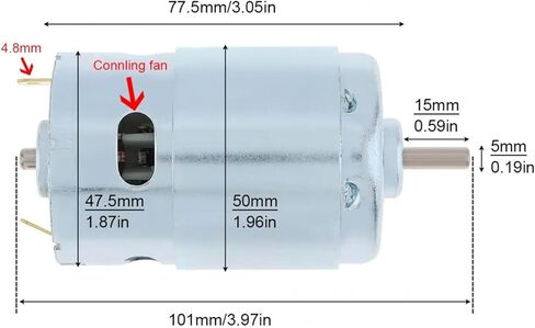 895 High Torque DC Motor 12V-24V 3000-6000RPM Double Ball Bearing in Saudi Arabia