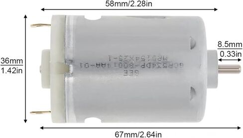 R540 DC Motor 1.5V-7.4V 37000RPM High Speed ​​High Power Brush 540 Motor in Saudi Arabia