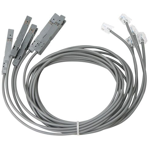 110 Test Head to RJ11 RJ45 Alligator Clip Voice Lead Adaptor - 5PCS 110 Phone Block Test Cable Adapter Check Cord for Phone Module Telecom Patch Panel in Saudi Arabia