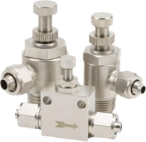 Tracheal Quick Twist Joint Speed Regulation Unidirectional Flow Limiting Pneumatic Throttle Valve SL6-01/8-02 1Pcs(快拧SL6-03) in Kuwait