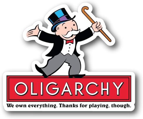 Oligarchy Vinyl Sticker Car Bumper Decal in Saudi Arabia