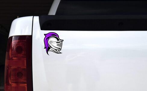 StickerTalk Purple Knight Mascot Vinyl Sticker, 4 inches by 4.5 inches in Saudi Arabia