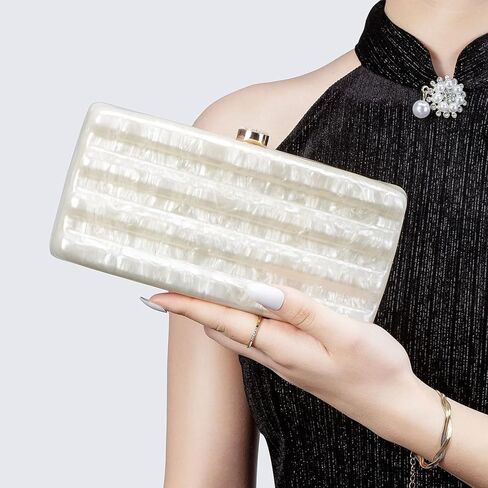 Women Acrylic Clutch Purse Marbled Evening Shoulder Bag for Wedding Cocktail Party Prom in Saudi Arabia