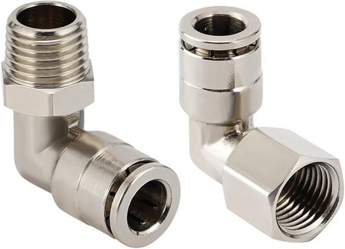 Copper Joint PL PLF Right Angle External Thread Elbow Pneumatic Quick Connector 1Pcs(PLF4-01) in Saudi Arabia