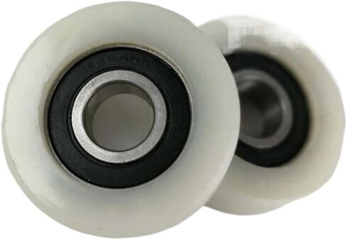 1 جزء/الوحدة انزلاق الأبيض النايلون الأسطوانة/بكرة/عجلة حزمة المغلفة النايلون 6204RS تحمل ثقب 20 مللي متر قطر 68 مللي متر in Kuwait