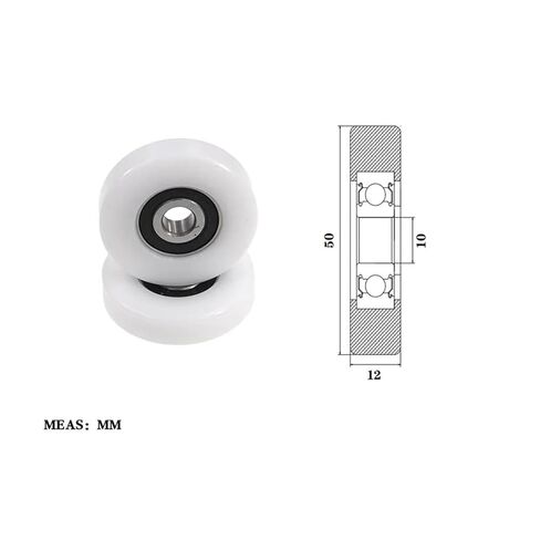 Plastic Coated Bearing BS620050-12 high wear-Resistant Nylon Pulley in Saudi Arabia
