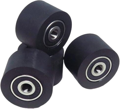 1 قطعة 30 مللي متر بكرة مطلية بالبولي يوريثين مع محامل 626RS مزدوجة 6x30x20 مللي متر PUT62630-20 آلة قناع عجلة توجيه مطاطية ناعمة in Kuwait