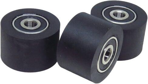 1 قطعة 30 مللي متر بكرة مطلية بالبولي يوريثين مع محامل 626RS مزدوجة 6x30x20 مللي متر PUT62630-20 آلة قناع عجلة توجيه مطاطية ناعمة in Kuwait