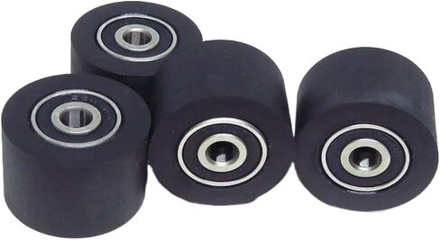 1 قطعة 30 مللي متر بكرة مطلية بالبولي يوريثين مع محامل 626RS مزدوجة 6x30x20 مللي متر PUT62630-20 آلة قناع عجلة توجيه مطاطية ناعمة in Kuwait