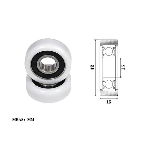 Plastic Coated Bearing BS620242-15 high wear-Resistant Nylon Pulley in Saudi Arabia