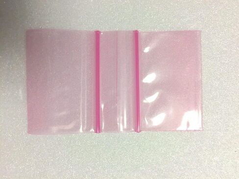 1510 (1.5"X1") Pink Color Apple Brand Bags Mini Resealable Baggies, Case of 1,000 in Kuwait
