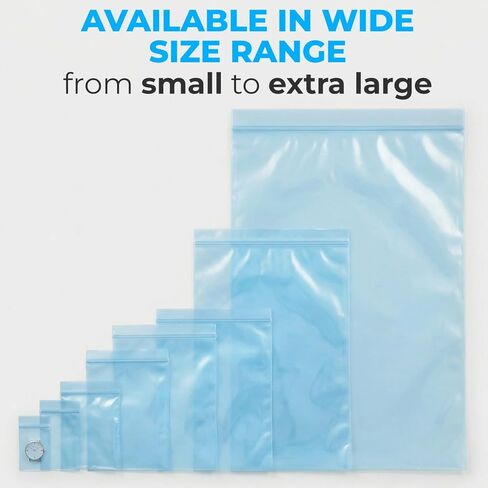 VCI Reclosable Poly Bags 8" x 10", Pack of 15-4 mil Heavy Duty VCI Anti-Corrosion Gun Protection Bag - Rustproof, Waterproof Packaging for Metal Armor, Electronics, Machinery, Automotive Parts in Saudi Arabia