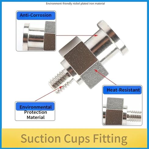 1PCS Small Head Metal Bracket Cushion Type Suction Cup Fixed Holder with M5 Big Head Thread Side Air Inlet Fittings(1) in Saudi Arabia