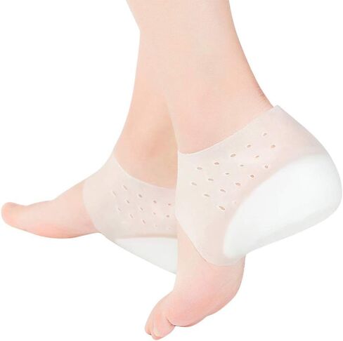 EXCEART Heel Cup Insoles Half Height Increase Insoles Invisible Silicone Shoe Lift Heel Pads 5.5CM Men Women (for Size 40-46) in Kuwait