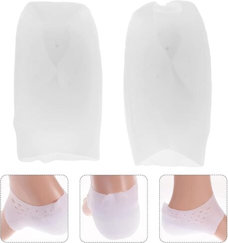 EXCEART Heel Cup Insoles Half Height Increase Insoles Invisible Silicone Shoe Lift Heel Pads 5.5CM Men Women (for Size 40-46) in Kuwait