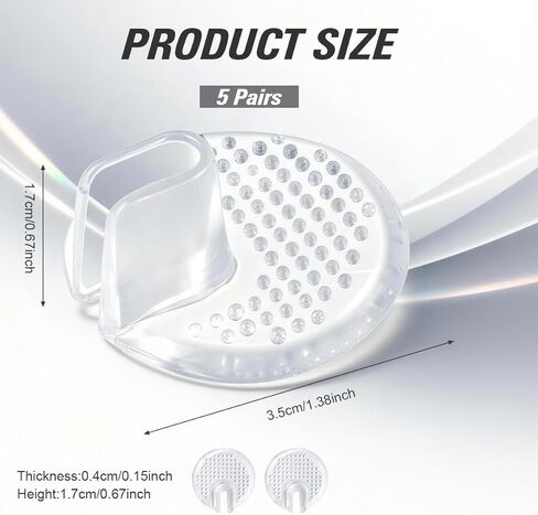 Silicone Thong Sandal Toe Protectors-Silipos Sandal Flip-Flop Gel Toe Guards Cushions Thong Protectors Set of 5 Pair in Saudi Arabia