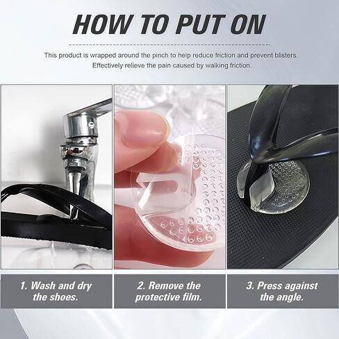 Silicone Thong Sandal Toe Protectors-Silipos Sandal Flip-Flop Gel Toe Guards Cushions Thong Protectors Set of 5 Pair in Saudi Arabia