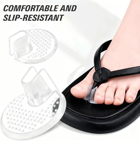 Silicone Thong Sandal Toe Protectors-Silipos Sandal Flip-Flop Gel Toe Guards Cushions Thong Protectors Set of 5 Pair in Saudi Arabia
