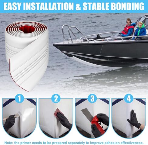 Keel Guard for Fiberglass Boats, Self Adhesive Keel Protector for Fiberglass and Aluminum Boats, Easy to Install, Protects Against Rocks and Ramps 5 Inch Width in Saudi Arabia