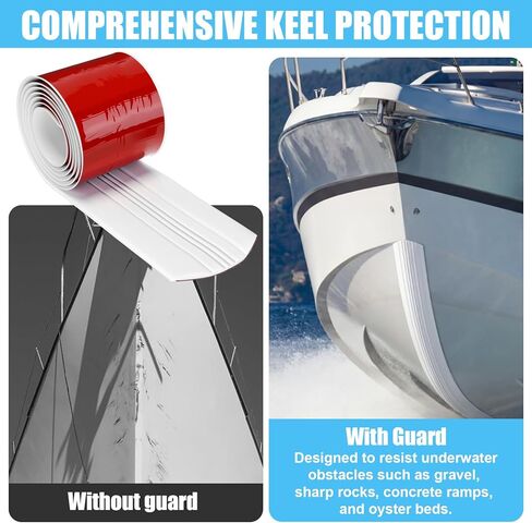Keel Guard for Fiberglass Boats, Self Adhesive Keel Protector for Fiberglass and Aluminum Boats, Easy to Install, Protects Against Rocks and Ramps 5 Inch Width in Saudi Arabia
