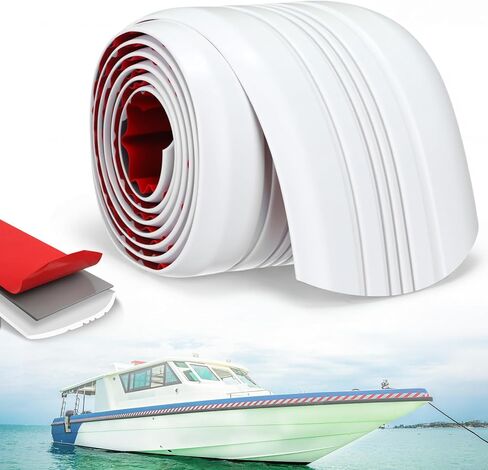 واقي عارضة للقوارب المصنوعة من الألياف الزجاجية، واقي عارضة ذاتي اللصق للقوارب المصنوعة من الألياف الزجاجية والألومنيوم، سهل التركيب، يحمي من الصخور والمنحدرات بعرض 5 بوصات in Kuwait