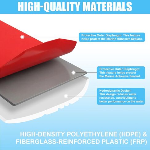 Keel Guard for Fiberglass Boats, Self Adhesive Keel Protector for Fiberglass and Aluminum Boats, Easy to Install, Protects Against Rocks and Ramps 5 Inch Width in Saudi Arabia