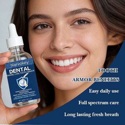 Tooth Armor Transparent Enamel Strengthening Formula Drops with Hydroxyapatite for Cavity Defense and Gum Health, Daily Oral Care Solution in Saudi Arabia