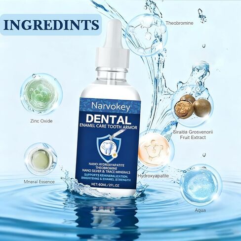 Tooth Armor Transparent Enamel Strengthening Formula Drops with Hydroxyapatite for Cavity Defense and Gum Health, Daily Oral Care Solution in Saudi Arabia