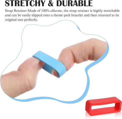 10 Pack Compatible with Magic Band Clips, Universal 20mm Watch Band Security Rings, Silicone Fastener Rings Loop Secure Holder for Magicband+, 1.0/2.0 in Saudi Arabia