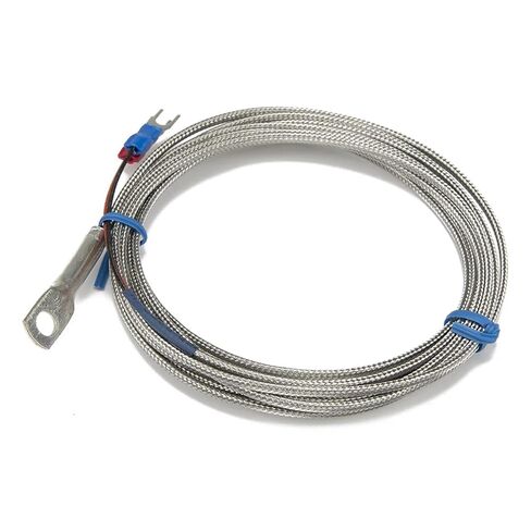 K E J type 3m metal screening cable 6mm diameter hole ring head thermocouple temperature sensor(E type) in Saudi Arabia