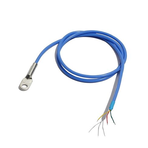 Round Hole Type Temperature Sensor Copper Galvanized Probe Can be Fixed Installed with Screws 0.5m/1m/2m Cable(Gold) in Saudi Arabia