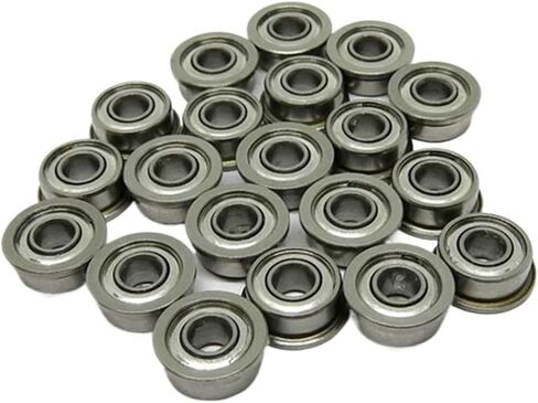5 Pieces FR2ZZ Flange Bearing 3.175x9.525x3.967 mm deep Groove Ball Bearing R2 FR2 ZZ FR2Z Miniature inch Remote Control Toy Flange Bearing(FR168-ZZ) in Saudi Arabia