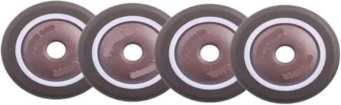 4 Pieces/Batch casters 1.5 inches TPE Single Wheel Diameter 38x17 Soft Rubber with Bearings Silent Household casters in Saudi Arabia