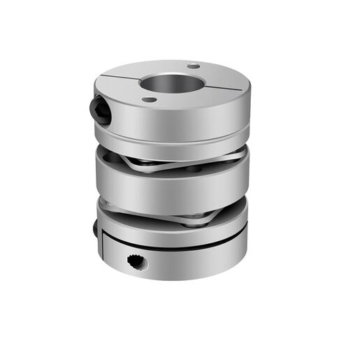 سبائك الألومنيوم مزدوج الحجاب الحاجز اقتران موصل مرن D20mm L26mm الكرة اللولبية خطوة محرك معزز 1 قطعة (6x6) in Kuwait