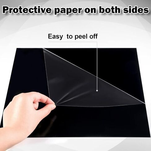 10 Pieces Black Acrylic Sheet, 5 x 7 Inch 0.08" Thick, Black Cast Plexiglass Sheets for DIY Display, Handcraft, Home Decor, Photography,Switch Panel,Painting, Display Stand, Photo Frame, Easy to Cut in Saudi Arabia